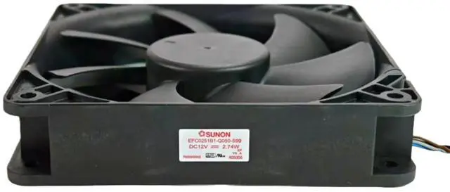 Main image of A 120x120x25mm DC12V cooling fan, 2.74W, suitable for projectors and electronic devices, providing quiet operation. (For EFC0251B1-Q050-S99)
