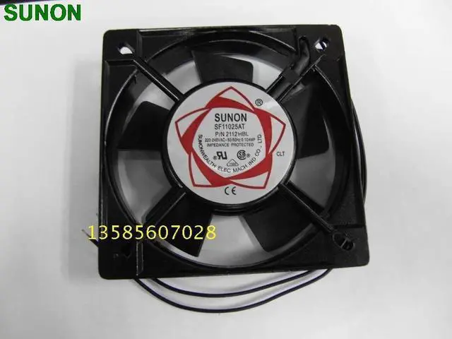 Main image of Suitable for fan SF11025AT P/N 2112HBL 11CM 110*110*25MM 11*11 11025 220V ball bearing