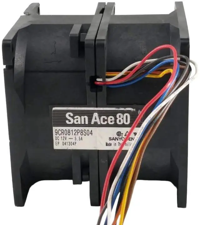 Main image of Suitable for 9CR0812P8S04 80x80x80mm DC 12V 5.5A 14000RPM 165CFM dual-motor industrial server cooling fan.