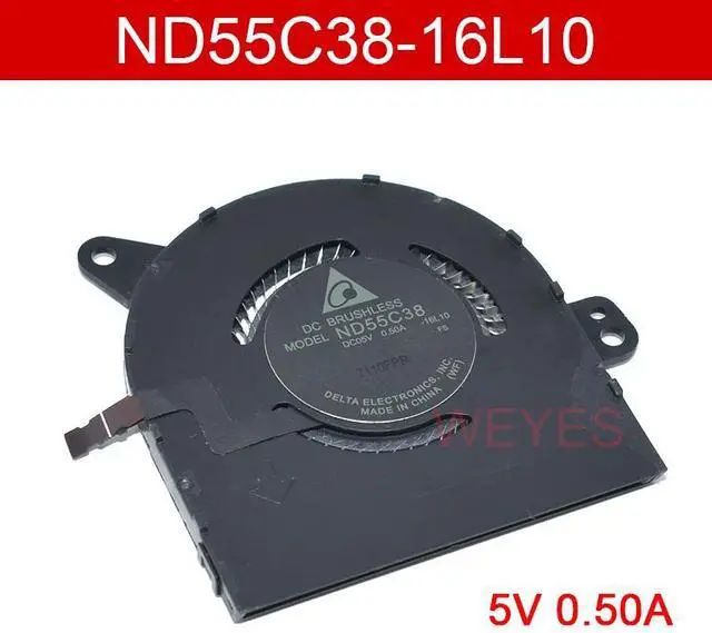 Main image of ND55C38-16L10 DC05V 0.50A CPU fan for laptops with 920-13IKB CPUs.