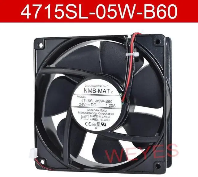 Main image of Suitable for 4715SL-05W-B60 24V 1.20A 120*120*38MM inverter aluminum frame fan