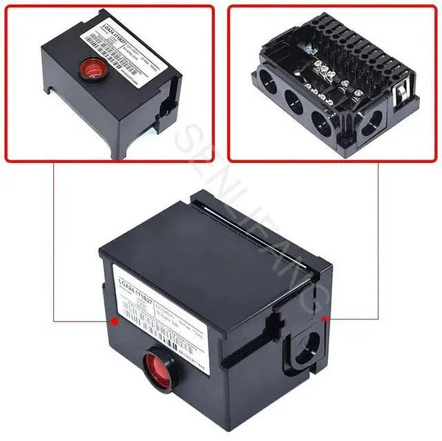 Main image of The LOA24.171B27 is a mechanical control box for burner sequence controllers using PLCs. It is suitable for oil burners and can replace the LOA24 series (YELLOW).