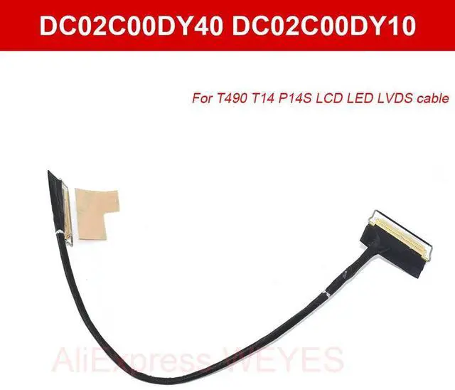 Main image of Flexible LVDS cable for LCD LEDs suitable for T490, T14, and P14S: DC02C00DY40, DC02C00DY20, DC02C00DY10, 01YT382, 02HK974