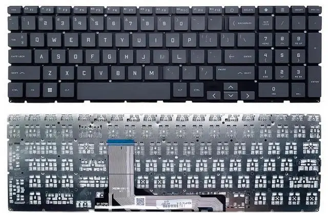 Main image of US layout compatible with Victus 7/8/9 TPN-Q263 Q264 Q278 C169 C170 16-D 16-E 16T-D 16-R 16-S 15-FA FB TPN- Q264 Q279 laptop keyboard (black, US).
