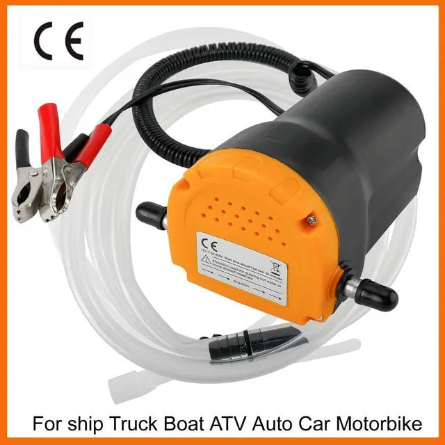 Main image of 12V 60W oil pump extractor with hose and oil line, oil suction pump, engine oil/diesel liquid pump, fuel transfer pump