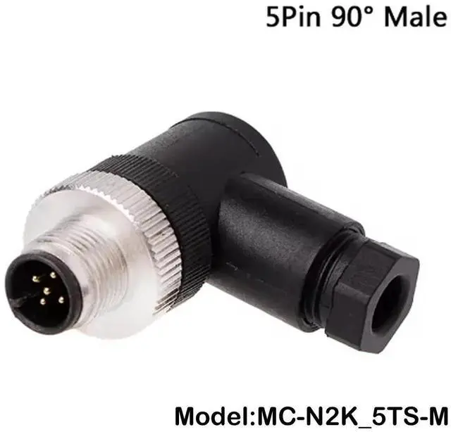 Main image of MC-N2K_5TX nmea2k plug nmea2000 M12/5 pin self-assembly connector (5TA-male) waterproof