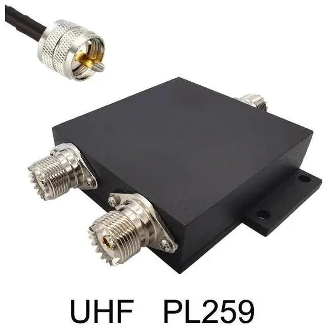 Main image of MA-Splitter VHF Power Divider, Two-Way VHF Antenna Power Divider, 136-174MHz Power Divider, Suitable for Radio Repeater Power Distribution. (UHF Female)