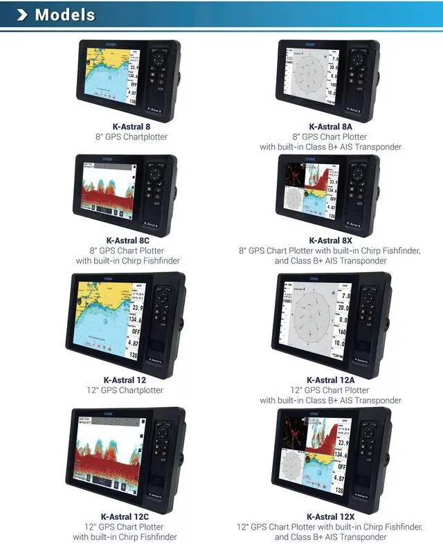 Main image of Easy-to-use multi-functional display in 8-inch or 12-inch sizes, featuring a high-sensitivity touchscreen and a traditional keyboard, system (K-Astral 12X)