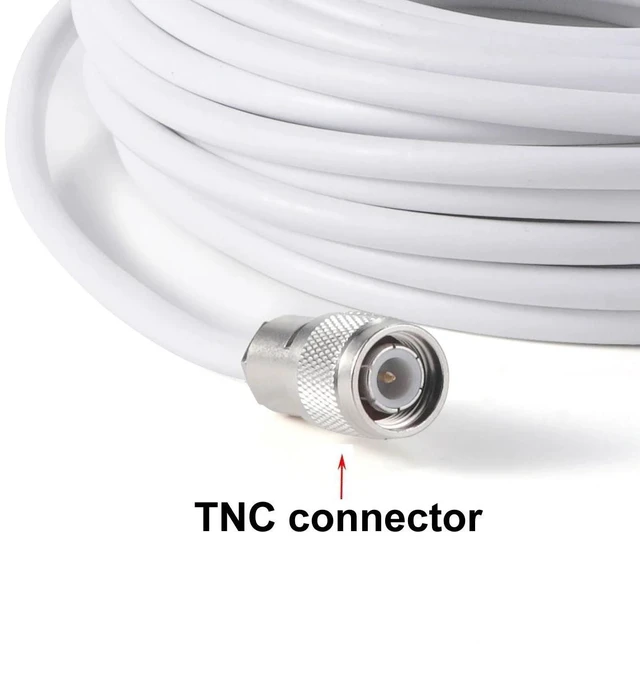 Main image of One marine GPS antenna for yachts, with a 10-meter cable, BNC male connector, RF cable, 10-meter RG-59 TNC connector, IPX6 waterproof rating (PA-05T TNC).