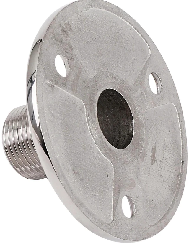 Main image of MA-6M Marine VHF GPS Antenna Base Mounting Kit, 316 Stainless Steel Fixed Mounting Bracket, suitable for marine applications.