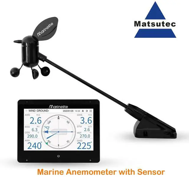 Main image of Mi9000P wind vane and NMEA marine anemometer electronics, suitable for sailboats, including data logger.