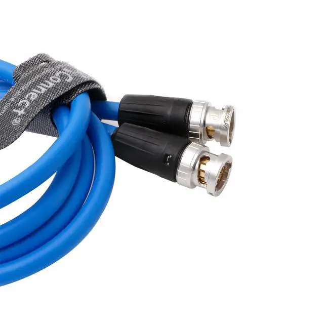 Main image of 12G High-Definition SDI Cable, BNC Male-to-Male Straight 75 Ohm Coaxial Cable, Precision Video Cable, Blue, 10 Meters