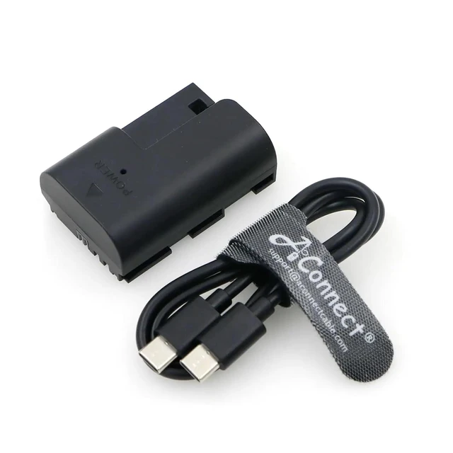 Main image of PD USB-C Type-C to LP-E6 power cable for EOS 5D Mark IV, 5D Mark II, 5DS, 5DSR, 5D Mark II, 6D Mark II, EOS 6D, and 7D cameras.