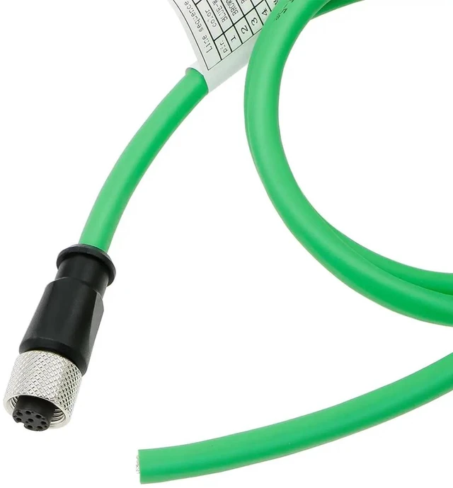 Main image of M12 Type A 8-pin female cable, shielded cable for aviation sensors, suitable for industrial cameras, automation equipment, networks, etc. (2M)