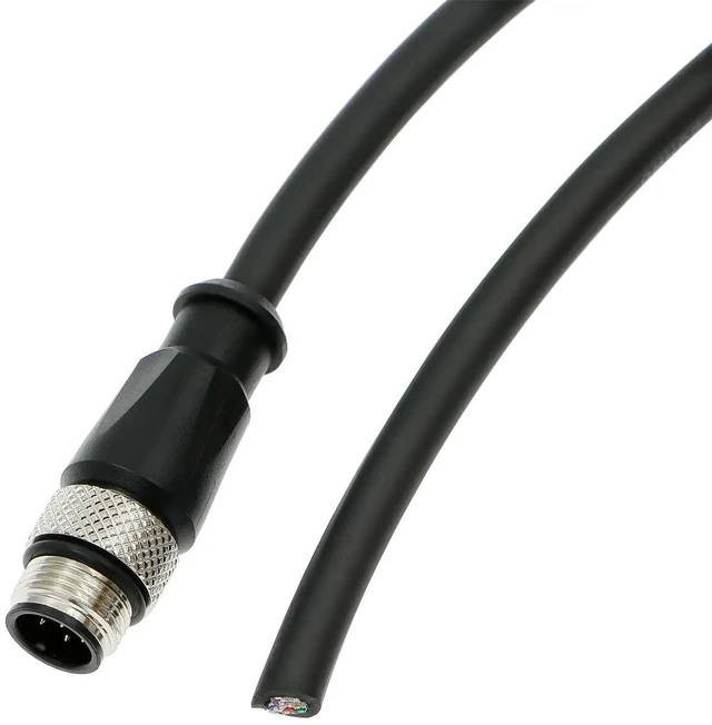 Main image of M12 Type A 8-pin DIY connector for aviation sensors, waterproof and electrically shielded cable, suitable for industrial cameras (10M).