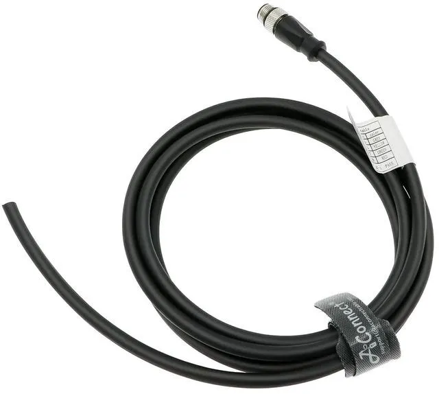 Main image of M12 Type A 8-pin DIY connector for aviation sensors, waterproof and electrically shielded cable, suitable for industrial cameras (5M).