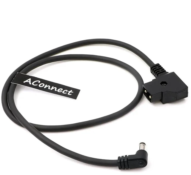 Main image of LCD-2.1DC-Dtap-Cable P-type connector to right-angle 2.1 DC 12V cable, suitable for LCD, 60cm.