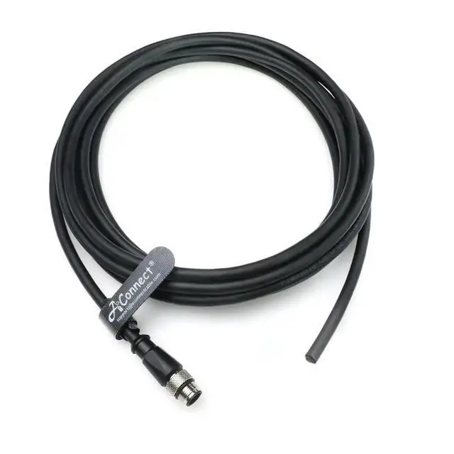 Alt view image 2 of 2 - M12 Type A 17-pin male open-end cable, suitable for motors, industrial automation and machine vision systems (1M).