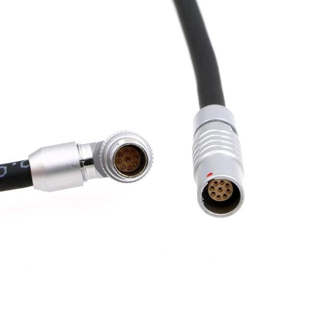 Alt view image 2 of 2 - Camera power cord extension cable, rotatable right angle EXT 9-pin male to female straight type, 1 meter (3.3 feet).