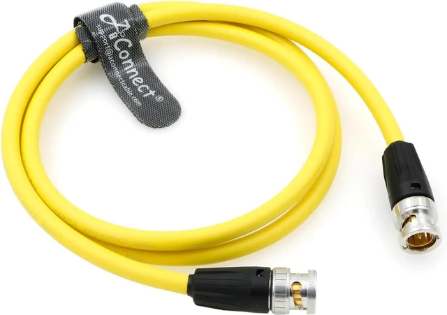 Main image of 12G High Definition BNC SDI BNC Cable, BNC Male to Male 75 Ohm Coaxial Cable, Suitable for 4K Cameras (50 cm)