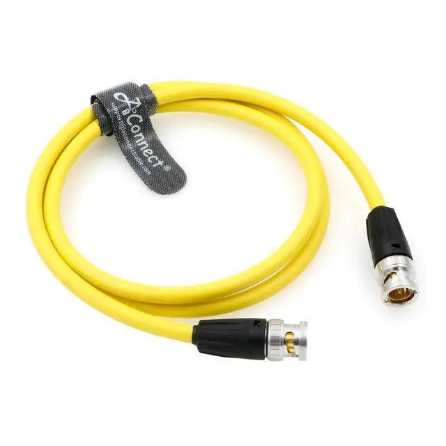 Main image of 12G High-Definition BNC SDI BNC Cable, BNC Male-to-Male 75 Ohm Coaxial Cable, Suitable for 4K Cameras, Yellow, 1 Meter