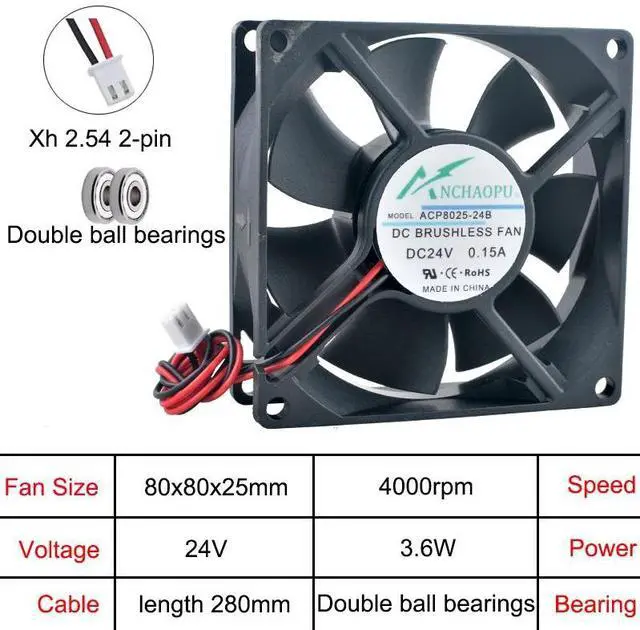 Alt view image 2 of 2 - 9CM 9232 12V 0.64A Laptop Fan AD0912UB-Y71GL
