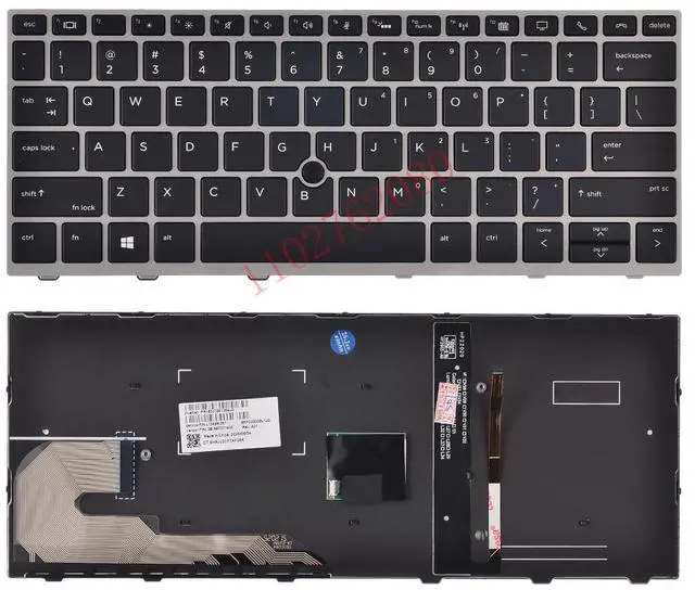 Main image of US version laptop keyboard L56442-031 L13697-031 (dot backlight, US version) for 730 735 830 836 g5 735 g6 830 g6
