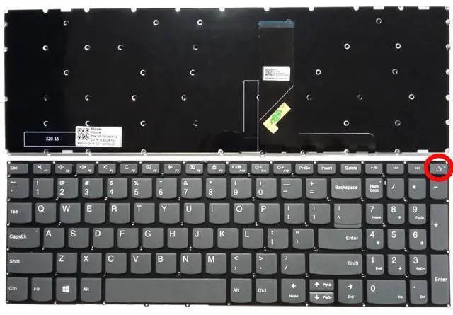 Main image of Compatible with S340-15IIL, S340-15IML, S340-15IWL, and S340-15API laptop keyboards (US version) (no backlight on/off switch)