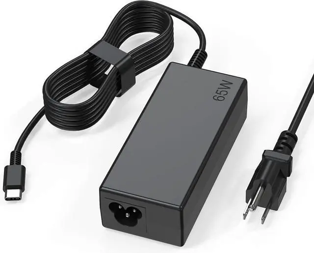 Main image of 65W USB C Laptop Charger Compatible with Lenovo ThinkPad T480 T490 T580 X1 Carbon T14 T14s T16 E14 E16 Yoga C940 C930 720 910 920 7i Chromebook C330 S330,Type C Fast Charging Power Supply Adapter Cord