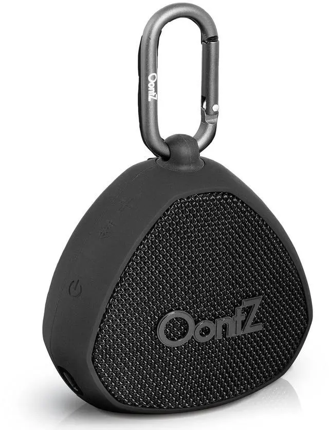 Main image of OontZ Angle Clip Portable Bluetooth Speaker, 5W Stereo Sound, 12 Hour Playtime, Rich Bass, 100 Foot Wireless Range, IPX7 Waterproof, Outdoor, Travel, Great Gift (Black)