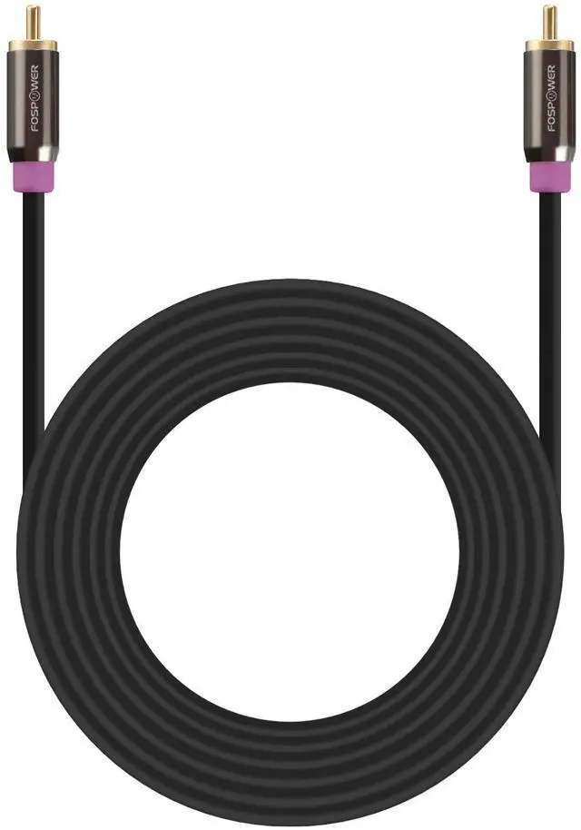 Alt view image 2 of 5 - Subwoofer Cable (25 FT) RCA to RCA Audio Stereo Cable, Male to Male - Dual Shielded Cord | 24K Gold Plated Connector | Corrosion Resistant | Clean Sounding Signal