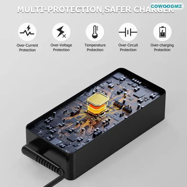 Alt view image 5 of 6 - 65W USB C Laptop Charger Compatible with Lenovo ThinkPad X1 X13 T14 T15 E14 E15 T480s T490 E480 Yoga 7i 9i Thinkbook 13s 14 15 16 Plus G4 65W 45W Computer Charger USB Type C AC Power Adapter