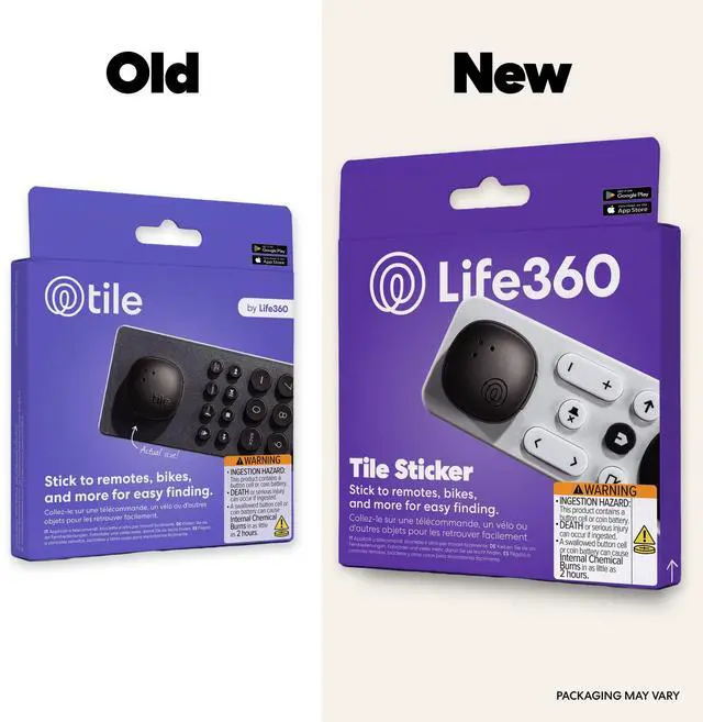 Alt view image 2 of 7 - Tile Sticker - Small Bluetooth Tracker, Remote Finder and Item Locator for Bikes, Glasses and More. Both iOS and Android Compatible. Phone Finder. 1-Pack (Black)