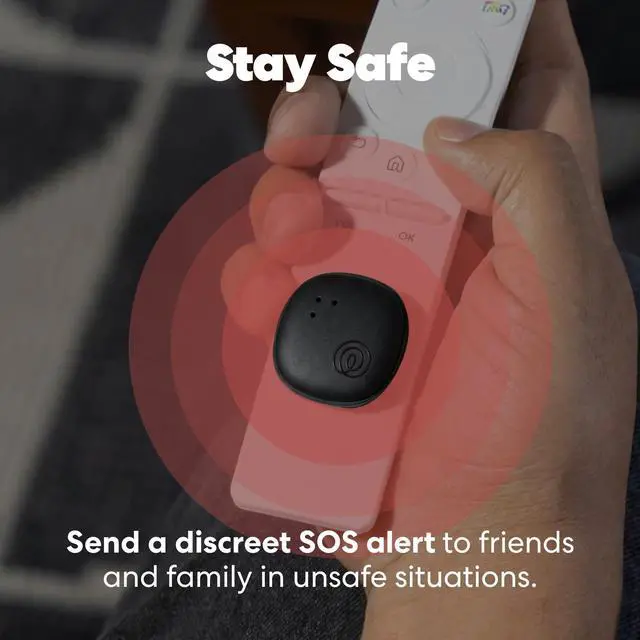 Alt view image 7 of 7 - Tile Sticker - Small Bluetooth Tracker, Remote Finder and Item Locator for Bikes, Glasses and More. Both iOS and Android Compatible. Phone Finder. 1-Pack (Black)