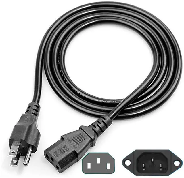 Alt view image 6 of 6 - 3 Prong ac Power Cord 16ft TV Universal Treadmills Cable for PC Computer Monitor, Horizon Fitness Treadmills, Superfit, BowFlex, Sole,Goplus Treadmill, ION Block Rocker Guitar AMP Charger Replacement