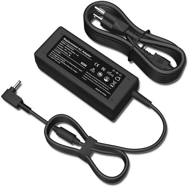Main image of 19V 3.42A 65W AC Adapter Laptop Charger Rreplacement for Acer Chromebook 11 13 14 15 R11 CB3 CB5 C740 C720 C720p C738T C731 CB3-532 CB3-131 CB3-531 CB5-311 CB5-571 CB5-132T PA-1650-80 Power Cord