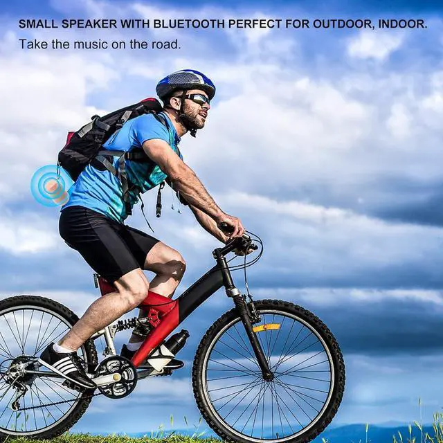 Alt view image 6 of 7 - Bluetooth Speaker, Portable Bluetooth Speakers with Wireless Stereo Pairing, Built in Mic, 360° HD Sound,IP65 Waterproof Speaker,Support TF Card, for Home/Party/Outdoor/Beach,Gift For Men/Women