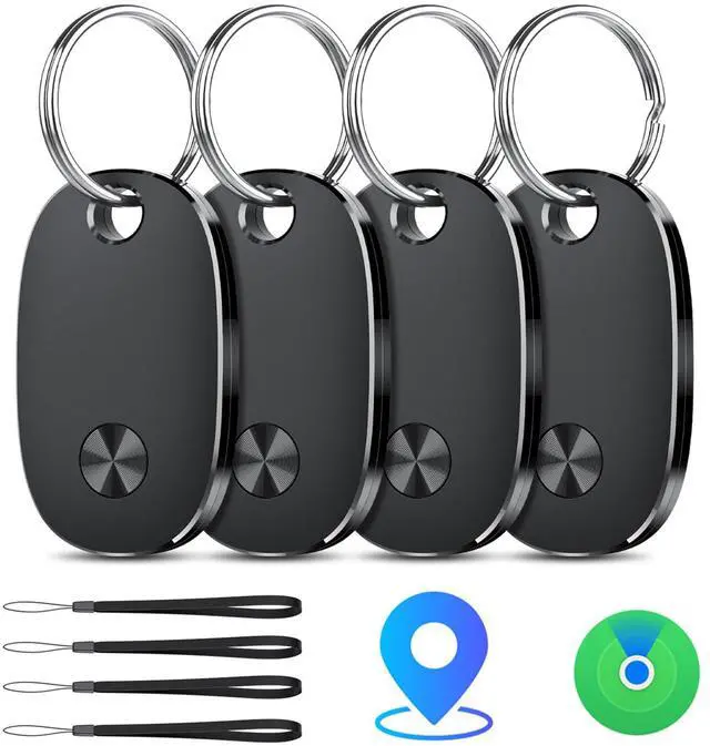 Main image of Tracker Tags-4 Pack, Bluetooth Tracker Works with Apple Find My APP (iOS Only), Keys Finder and Item Locator for Luggage, Backpack, Suitcases, Replaceable Battery, IP67 Waterproof weTag pro