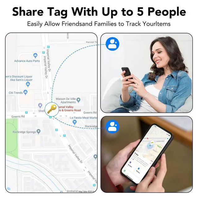 Alt view image 6 of 7 - Tracker Tags-4 Pack, Bluetooth Tracker Works with Apple Find My APP (iOS Only), Keys Finder and Item Locator for Luggage, Backpack, Suitcases, Replaceable Battery, IP67 Waterproof weTag pro