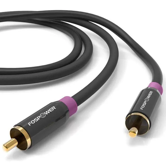 Alt view image 5 of 5 - Subwoofer Cable (6 FT) RCA to RCA Audio Stereo Cable, Male to Male - Dual Shielded Cord | 24K Gold Plated Connector | Corrosion Resistant | Clean Sounding Signal