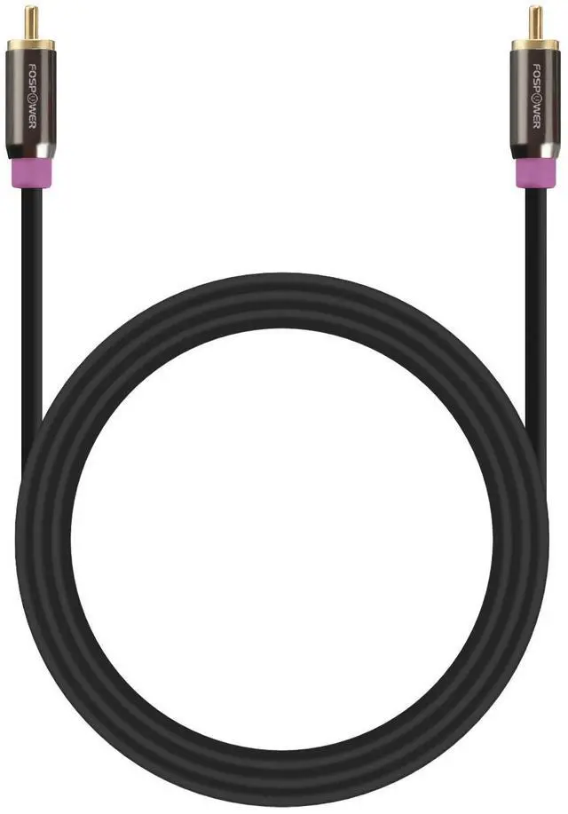 Alt view image 4 of 6 - Subwoofer Cable (10 FT) RCA to RCA Audio Stereo Cable, Male to Male - Dual Shielded Cord | 24K Gold Plated Connector | Corrosion Resistant | Clean Sounding Signal