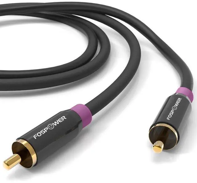 Alt view image 5 of 6 - Subwoofer Cable (10 FT) RCA to RCA Audio Stereo Cable, Male to Male - Dual Shielded Cord | 24K Gold Plated Connector | Corrosion Resistant | Clean Sounding Signal