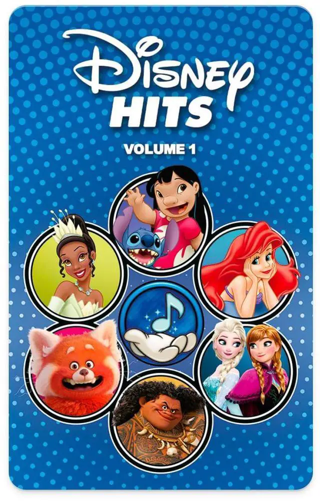 Main image of Disney Hits - Kids Audio Card for Use with Player & Mini Allin1 Audio Player, ScreenFree Listening with Fun Festive Music for Playtime Travel & Holiday Parties, All Ages