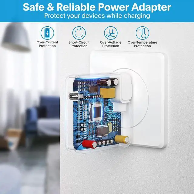 Alt view image 4 of 7 - Mac Book Pro Charger - 118W USB C Fast Charger Power Adapter Compatible with MacBook Pro/MacBook Air 16 15 14 13 Inch, M1 M2 M3 M4 M5, New iPad Pro and All USB C Device, Charge Cable 6.6ft