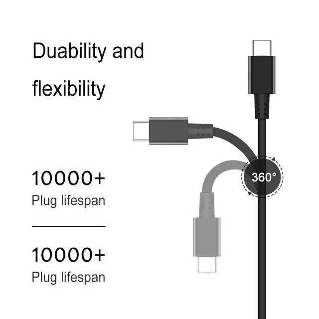 Alt view image 3 of 7 - Charger Compatible with Lenovo Laptop Computer 65W 45W USB C Fast Power Adapter