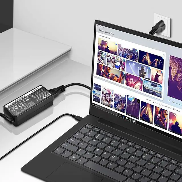 Alt view image 4 of 7 - Charger Compatible with Lenovo Laptop Computer 65W 45W USB C Fast Power Adapter