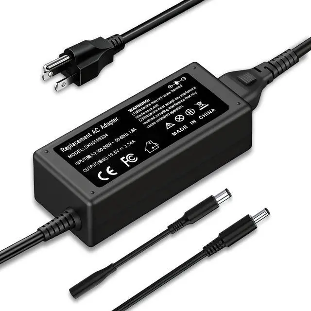 Main image of 65W Laptop Charger Compatible with Dell Inspiron 15 14 13 11 16 17 15-7000 15-5000 15-3000 17-7000 17-5000 17-3000 13-7000 11-3000 2 in 1,3558 3181 5100 5535 5555 5559 5567 XPS 9350 9360 Power Cord