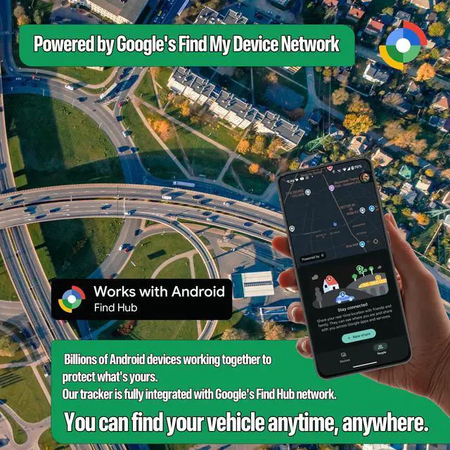 Alt view image 2 of 7 - Magnetic Hidden GPS Tracker for Vehicles 365 Days Battery Life, No Subscription, Car Tracker Device Hidden (Android Tracker)