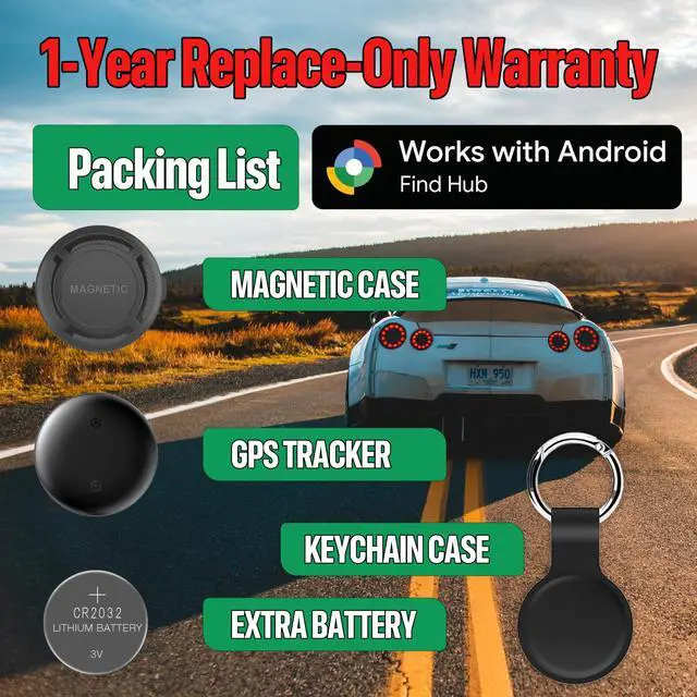 Alt view image 6 of 7 - Magnetic Hidden GPS Tracker for Vehicles 365 Days Battery Life, No Subscription, Car Tracker Device Hidden (Android Tracker)