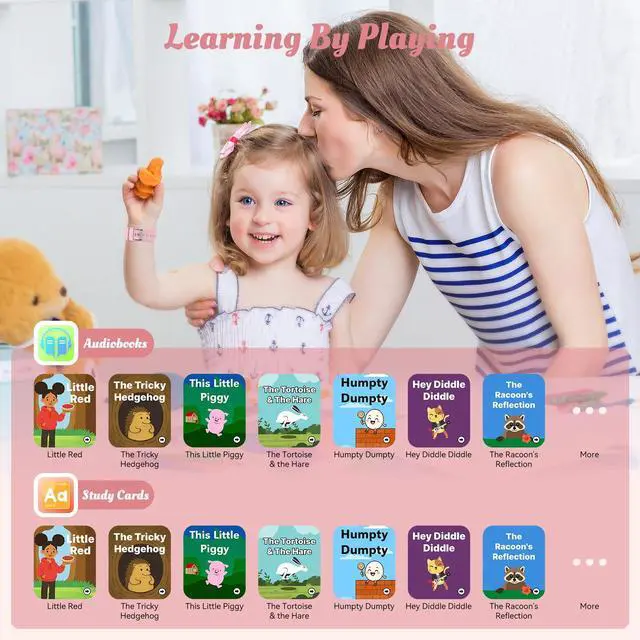 Alt view image 5 of 7 - Smart Watch for Kids, 12 Puzzle Games HD Touch Screen Watches, Step Counter, Heart Rate and Sleep Monitor, Flashlight, 12/24 hr Educational Toys Birthday Gifts for Girls Ages 6-12 (Pink)